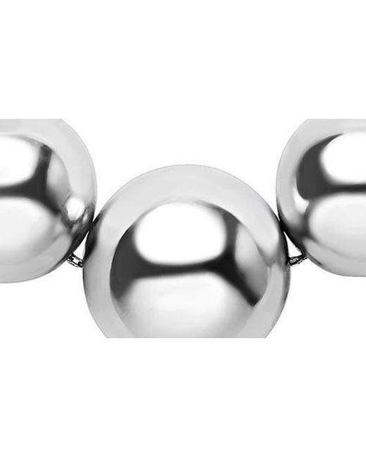 Lagos Metallic Caviar Bubbly Graduated Bead Long Necklace