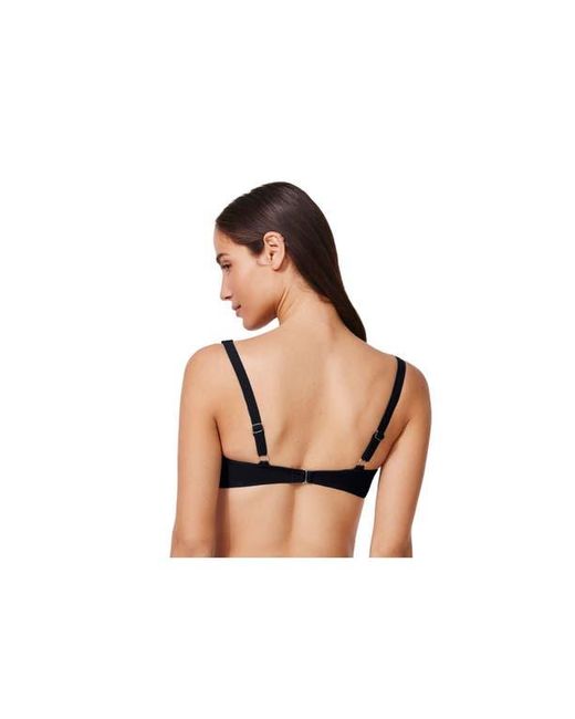 Gottex Black Tutti Frutti Underwire Tie Front Bikini Top