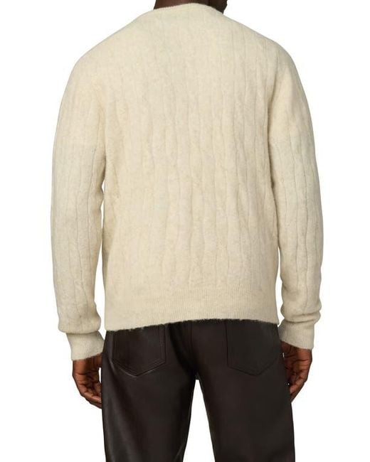 Joe's Jeans Natural Cable Pullover Sweater for men