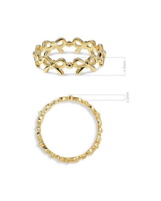 DEVATA Metallic Bow Ring