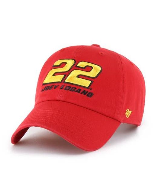 '47 Red Joey Logano Clean Up Adjustable Hat for men
