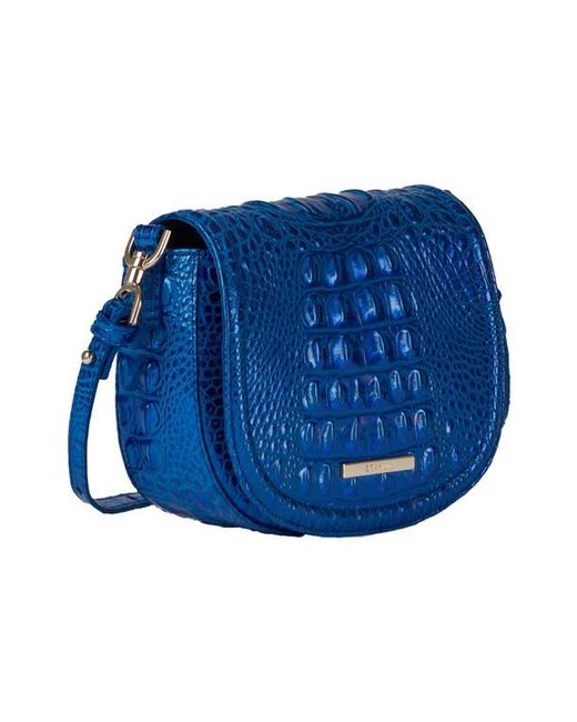 Brahmin Briar Croc Embossed Leather Crossbody Bag in Blue Lyst