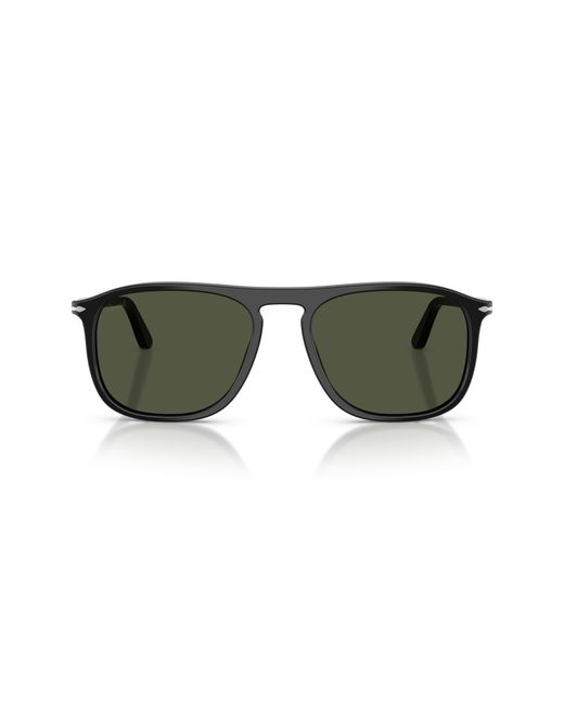 Persol Green 57Mm Square Sunglasses