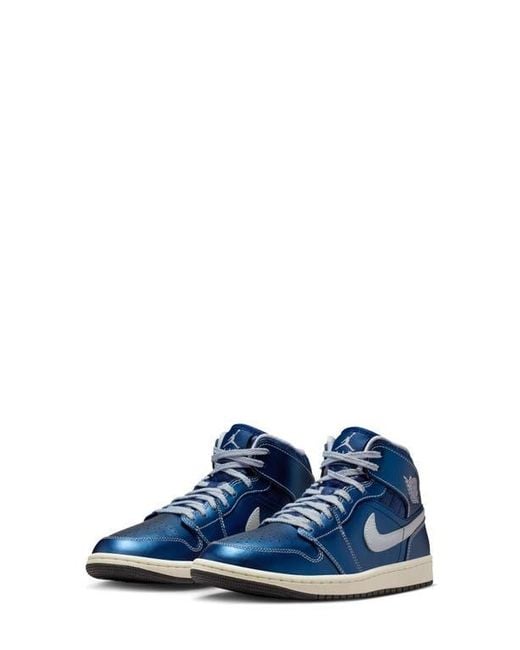 Nike Blue Air 1 Mid Se Basketball Sneaker