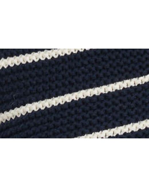 Alex Mill Blue Nico Chunky Stripe Cotton Cardigan