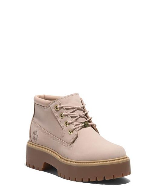 Timberland Brown Stone Street Waterproof Platform Boot