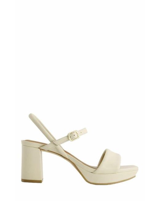 Bernardo White Canto Platform Sandal