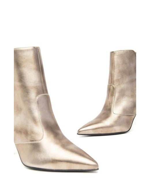 Nero Giardini Natural Pointed Toe Ankle Bootie