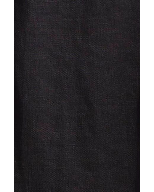 Farm Rio Black Richelieu Crochet Lace Linen Midi Sundress