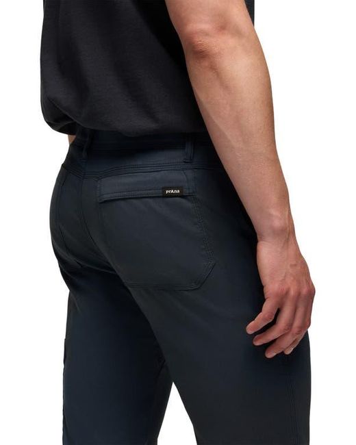 Prana Black Stretch Zion Roll-Up Pants for men