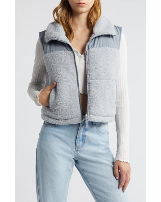 Fleece lined down vest deals