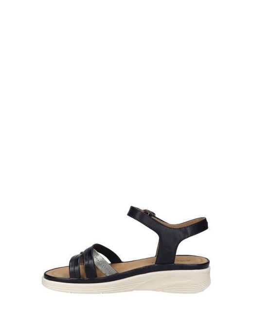 Josef Seibel White Sevran Ankle Strap Platform Wedge Sandal