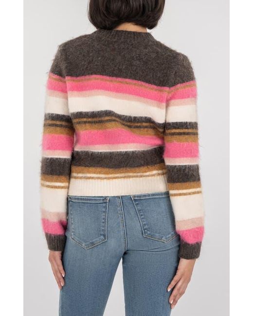 Kut From The Kloth Red Elvira Stripe Sweater