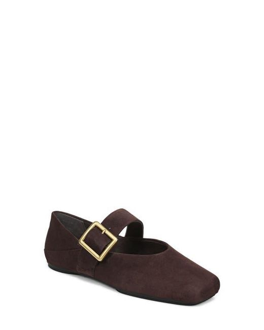 Franco Sarto Brown Oakes Square Toe Flat