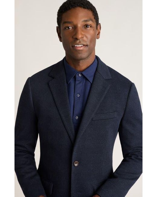 Bonobos Blue Jetsetter Slim Fit Knit Wool Blend Sport Coat for men