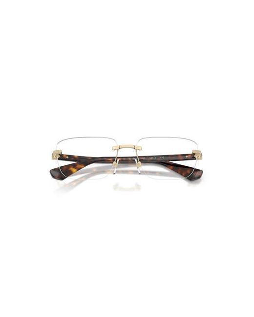 Burberry Metallic 58Mm Rectangle Optical Glasses for men