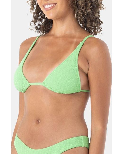 Roxy Green Haliewa Built Up Triangle Bikini Top