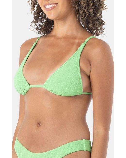 Roxy Green Haliewa Built Up Triangle Bikini Top