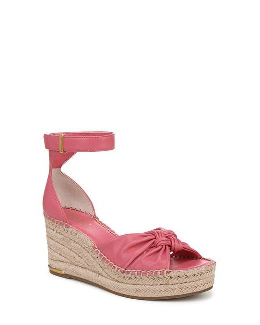 Franco Sarto Pink Clementine Ankle Strap Platform Wedge Sandal