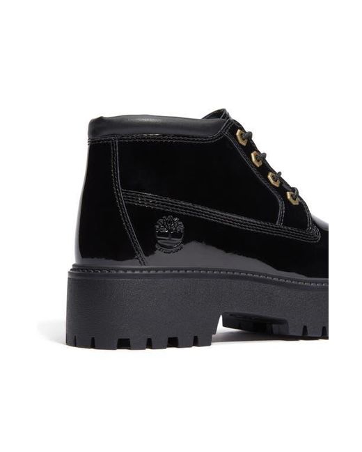 Timberland Black Stone Street Waterproof Platform Boot