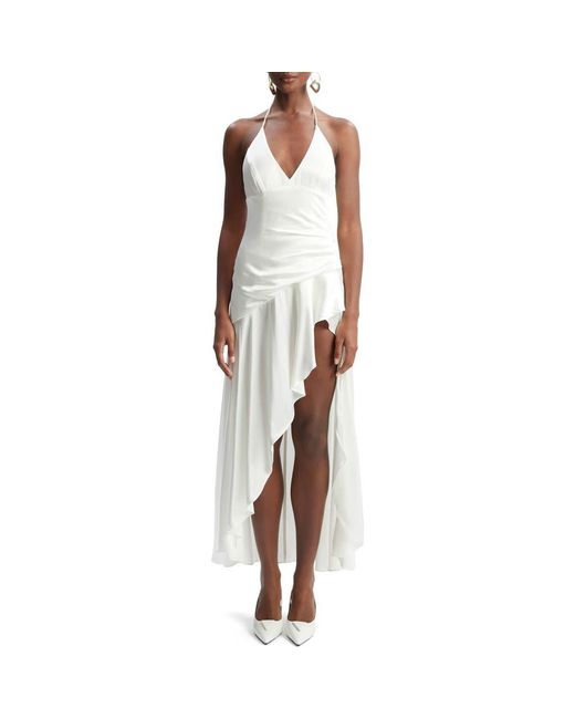 Bardot Women's White Sorella Jersey Halter Dress
