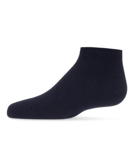 Memoi Blue Basic Silky-Soft Gauge Ankle Sock