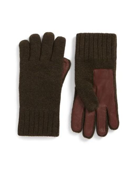 Lyst Ugg Smart Wool Blend Gloves For Men Ugg Multicolor Smart Wool Blend Gloves For Men Lyst