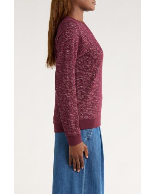 Marine Layer Purple Reversible Raglan Sleeve Top