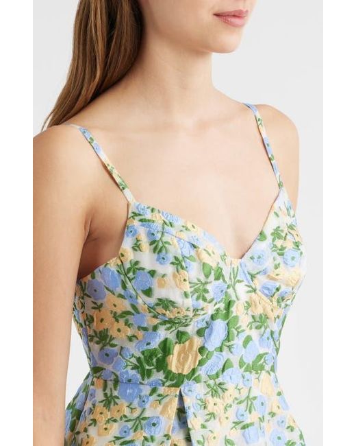 Sister Jane Green Marigold Jacquard Minidress