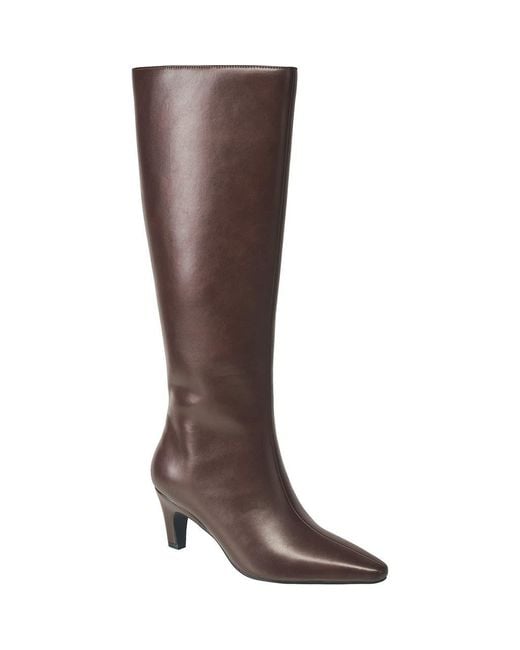 French Connection Brown Becky Kitten Heel Bootie