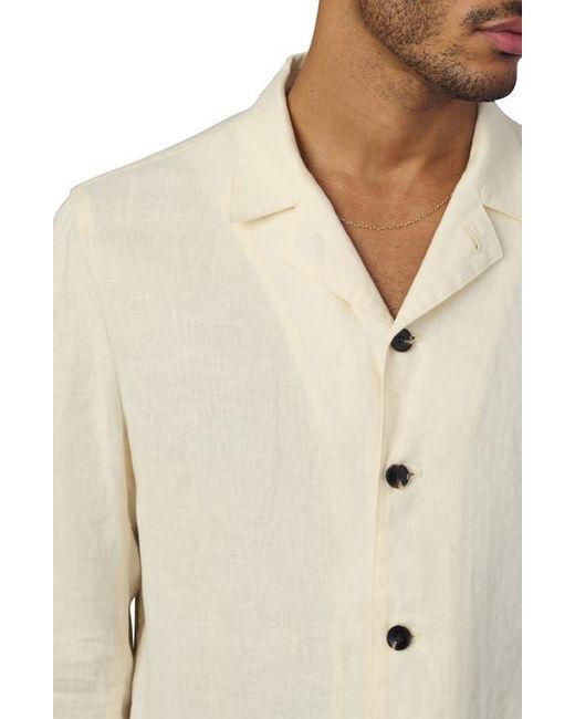 Joe's Jeans Natural Hemingway Writer's Long Sleeve Camp Shirt for men