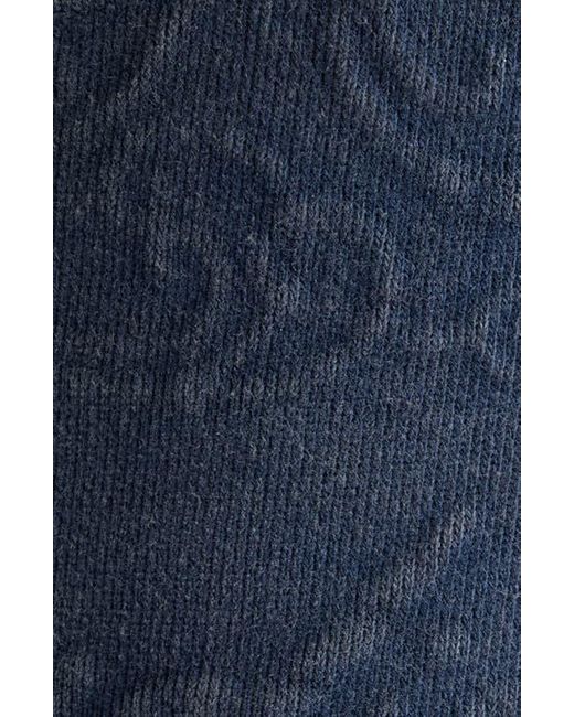 Acne Blue Felly Logo Embossed Zip Hoodie