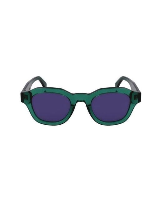 Paul Smith Blue Lyford 48Mm Small Modified Rectangular Sunglasses