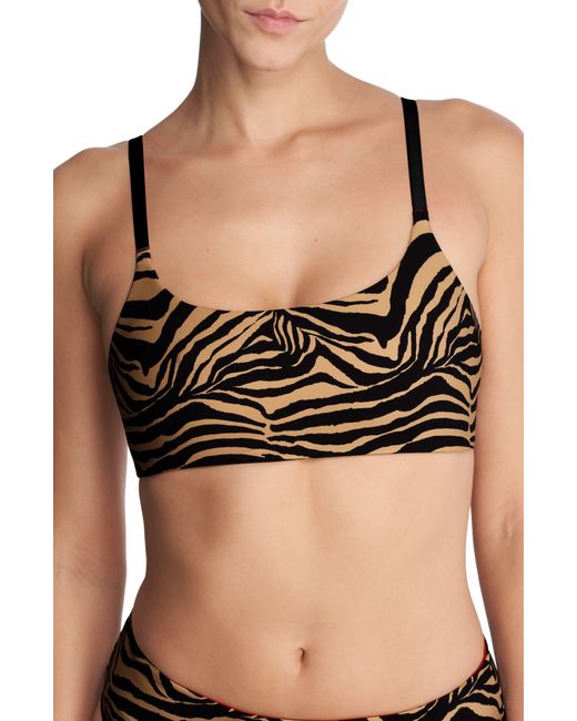 Natori Black Reversible Bikini Top
