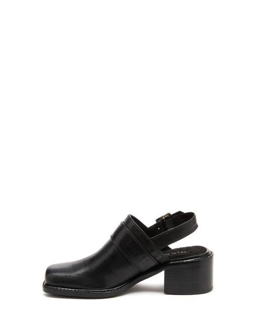 Kelsi Dagger Brooklyn Black Glory Square Toe Slingback Pump