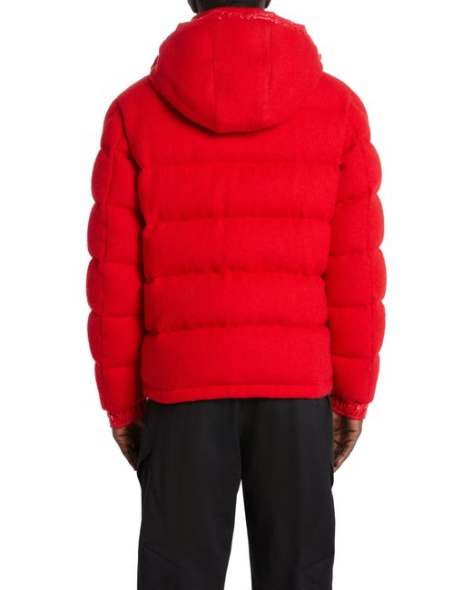 Moncler Red Winnipeg Flannel 750 Fill Power Down Jacket for men