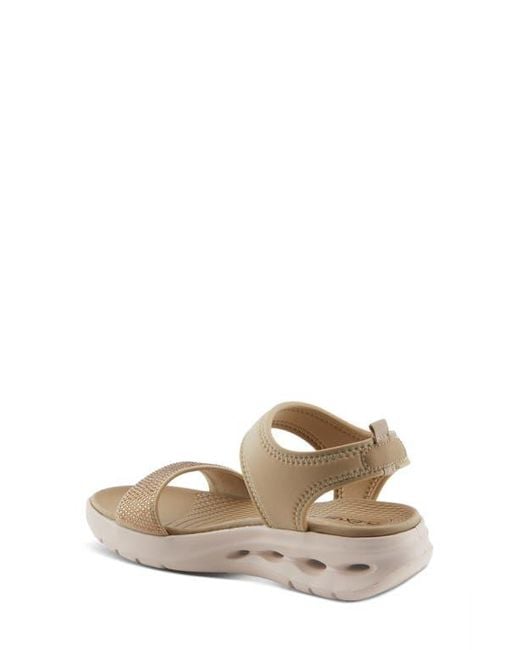 Flexus by Spring Step Natural Gallegos Ankle Strap Platform Wedge Sandal