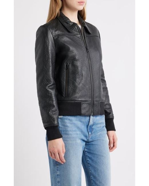 Schott Nyc Black Leather Flight Jacket