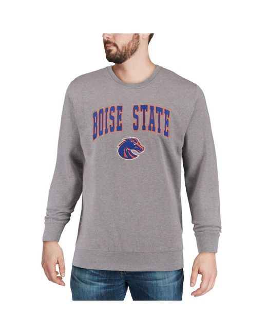 Men's Colosseum Orange Boise State Broncos Arch & Logo Tackle