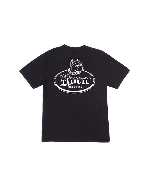 RVCA Blue Bull Terrier Logo Pocket Graphic T-shirt for men