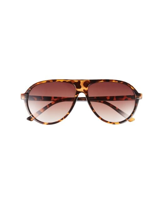 BP. Brown Oversize Shield Sunglasses