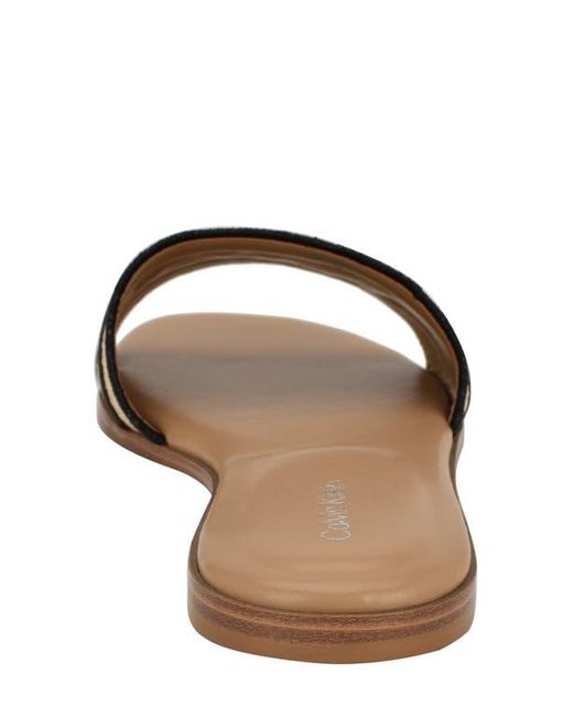 Calvin Klein Brown Kendell Slide Sandal