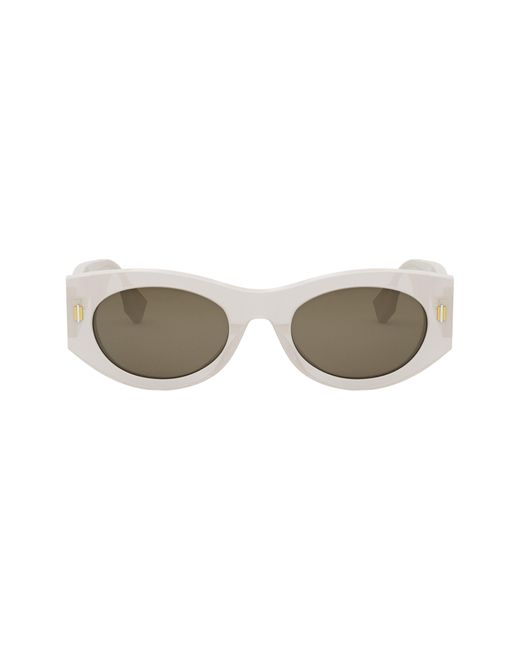 Fendi Multicolor Roma 52mm Oval Sunglasses