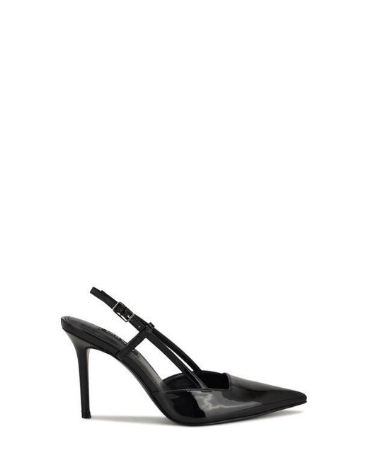 Nine West Black Mianda Pointed Toe Slingback Pump