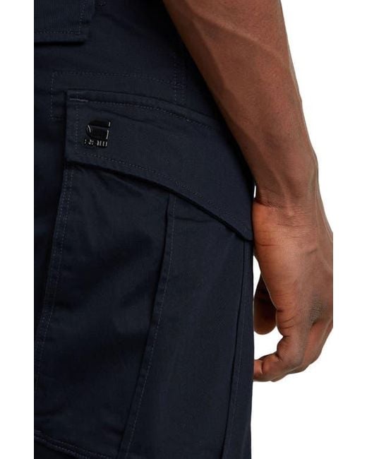 G-Star Blue Rovic Zip 3D Tapered Fit Cargo Pants for men