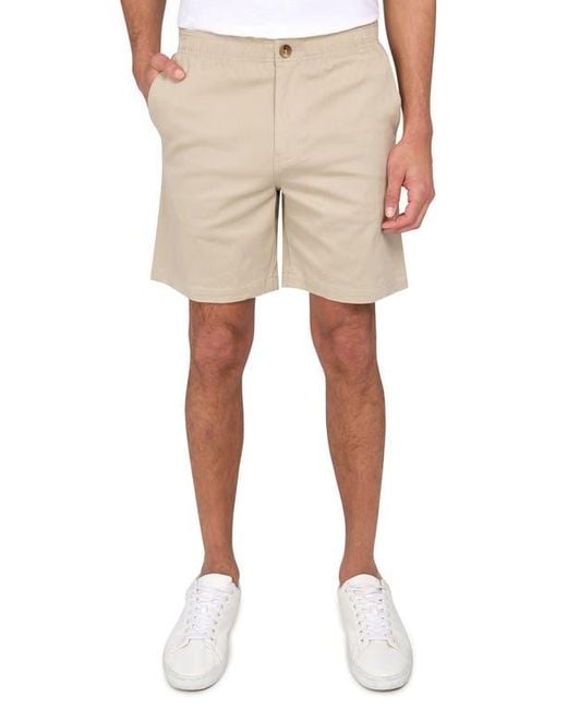Con.struct Natural Slim Fit Solid Drawstring Shorts for men