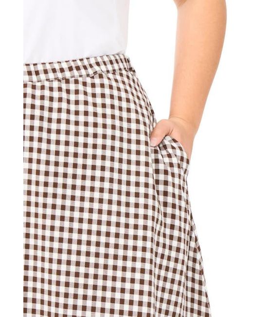 Halogen® Multicolor Pull On Midi Skirt