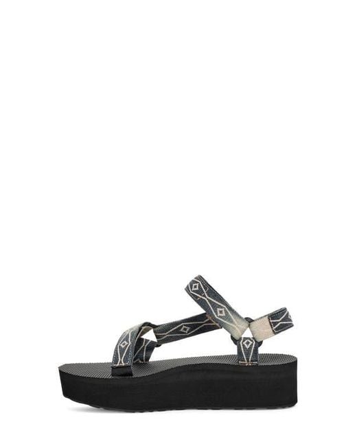Teva Black Flatform Universal Sunscape Sandal