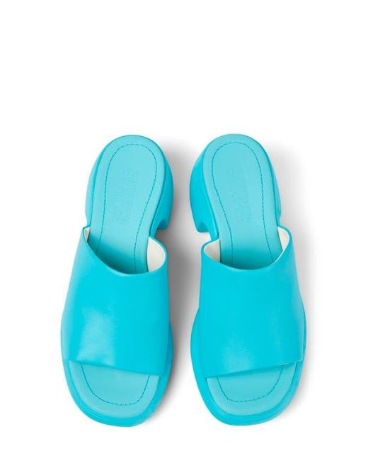 Camper Blue Thelma Platform Slide Sandal