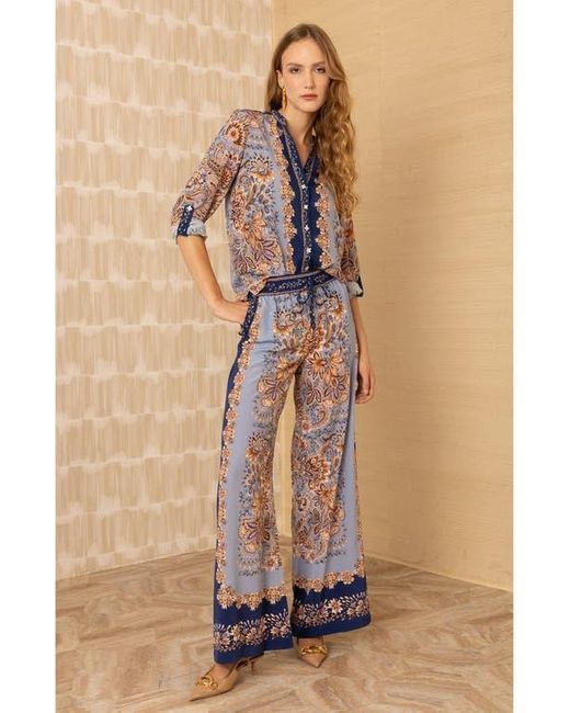 Hale Bob Natural Jaylani Silk Pant